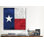 «Flags Texas Map with Lomo Film», impression sur toile tendue