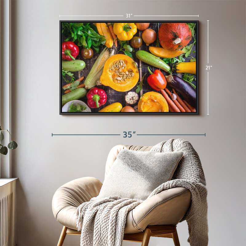 «Jumble de légumes», H 21 po x l 31 po