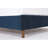 Upholstered Queen Bed Frame, 54" Headboard, Handmade Tufting, Nailhead Trim Wingback, Blue Velvet, No Box Spring, Quick Build Charming Spring Not Needed, Easy Assembly Video-128858455-128858458