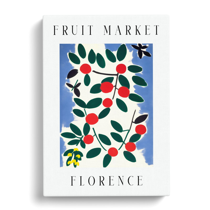 XMKTMKT-149 Cherry Florence Fruit Market - Wrapped Canvas Print