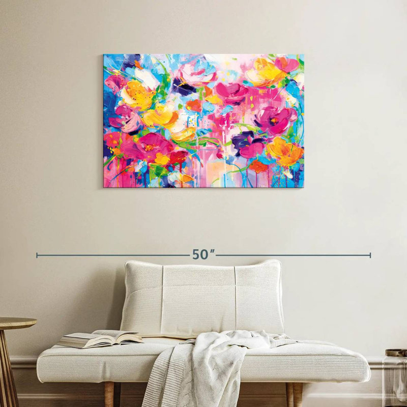 Efflorescent Abstract, 24" H x 36" W
