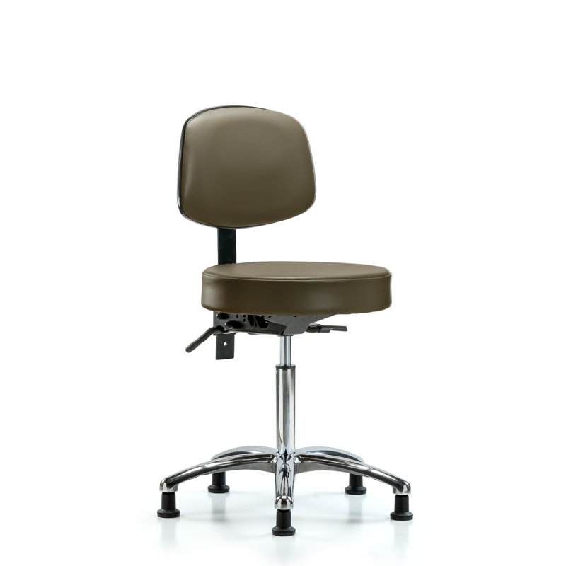 Chaise de bureau Kyanni Dorreatta, Taupe, Patins