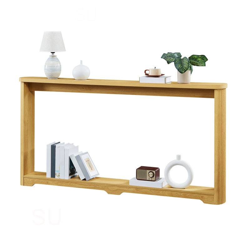 70.1"Corrugated Texture Storage Table For Entranceways, Narrow Wooden Console Sofa Table, Can Be Placed Behind The Sofa, Suitable For Entranceways, Corridors, And Front Door.70.1"L*8.7"W*35.5"H
