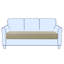 Housse pour canapé à coussins carrés texturés Jacquard Spandex-37885214