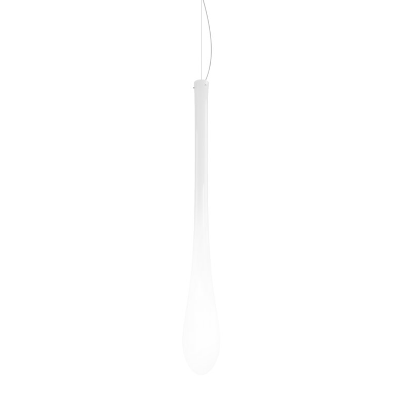 Lacrima Suspension G White Glossy Satin Nickel E26 Ul, No, 118" H x 7" W x 7" D, Does Not Apply