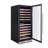 Empava 24" 116-Bottle Dual Zone Wine Cooler - Built-In or Freestanding, Quiet Compressor, Stainless Steel