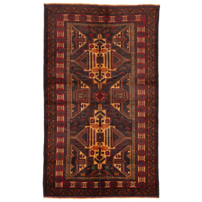 Teimani Black Rug 4'0" x 6'7"