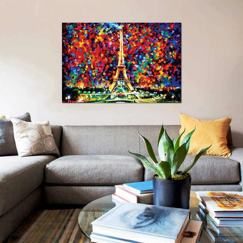 Paris Of My Dreams by Leonid Afremov - No Frame Painting on Canvas, 66.04 cm H x 45.72 cm W x 1.91 cm D