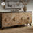 Hanriette 52 " W Glass Top Console Table-1091104820