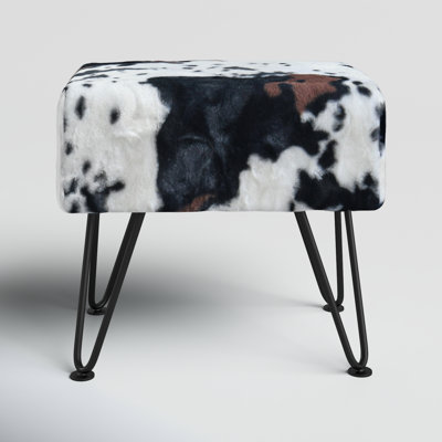 48.3cm Wide Rectangle Animal Print Footstool Ottoman
