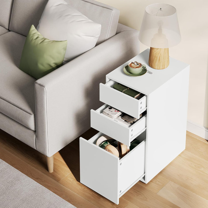 Rolene 30cm W Manufactured Wood Bedside Table