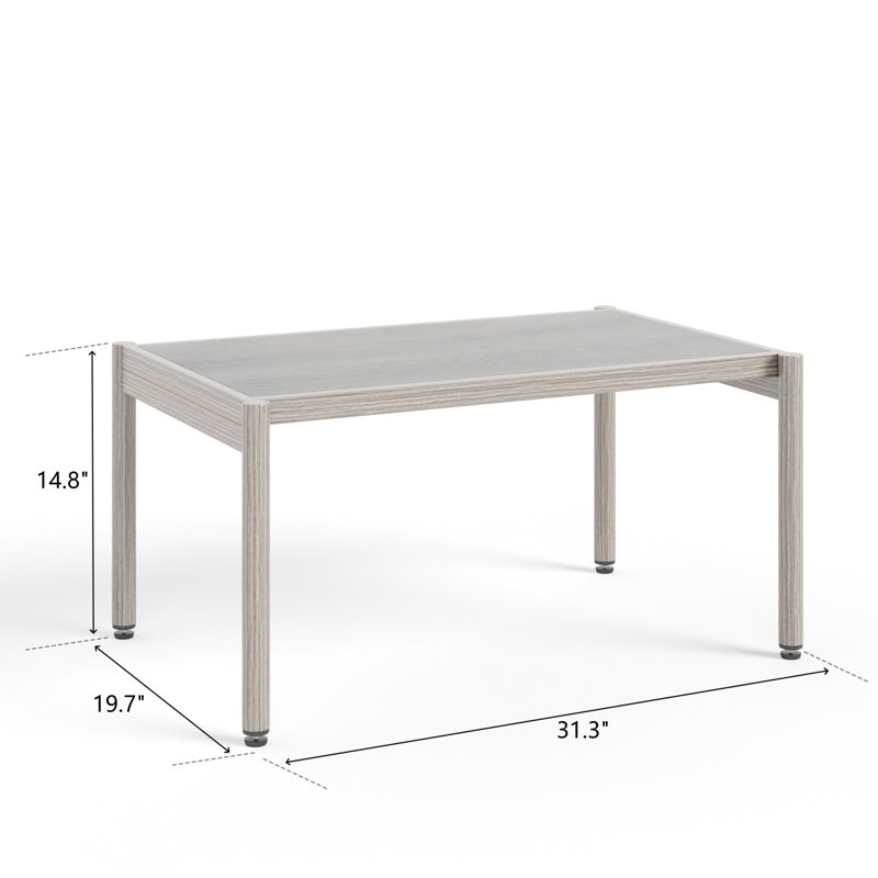 Table basse d'extérieur rectangulaire