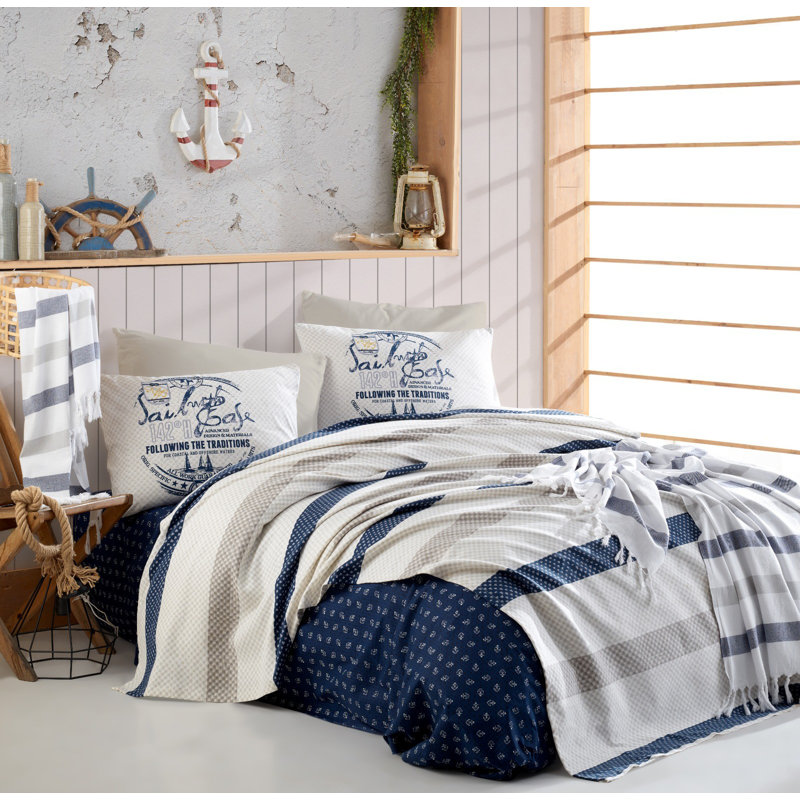 Ensemble de courtepointe 100% coton 4 pièces Dotson