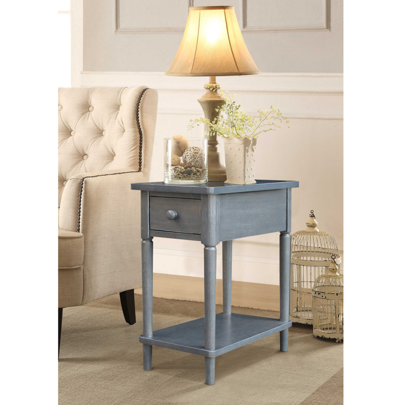 Table de bout Deboria, Gris chiné antique délavé