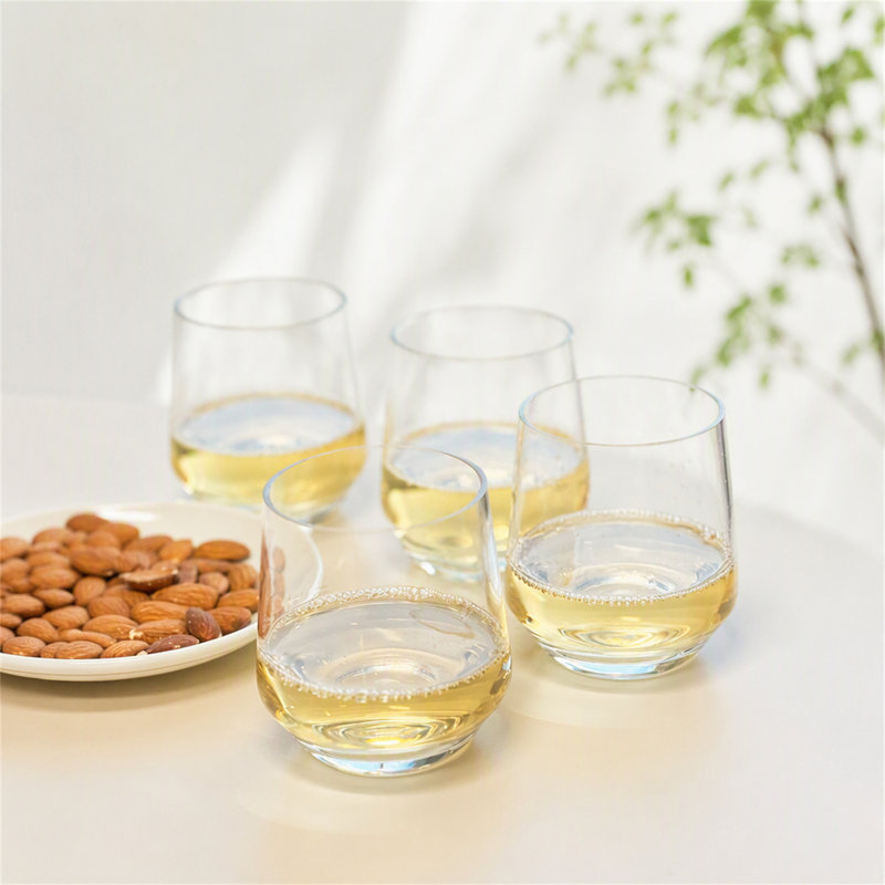 Ensemble de 4 verres à vin en plastique (12 oz)