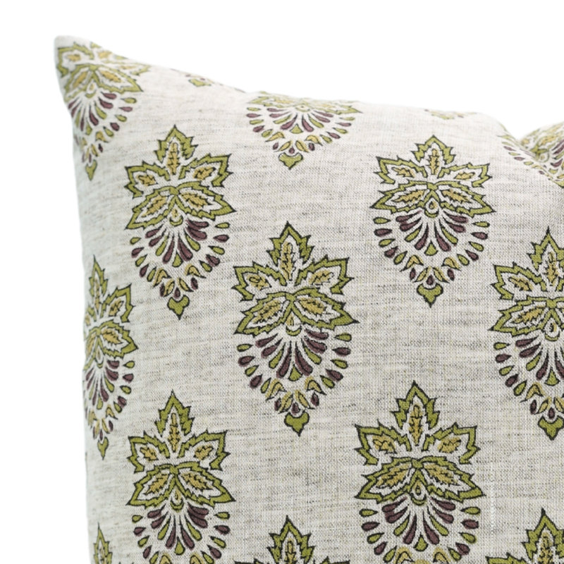Housse de coussin à motif de bloc Fab Fabine - Samrat, H 20 po x l 20 po