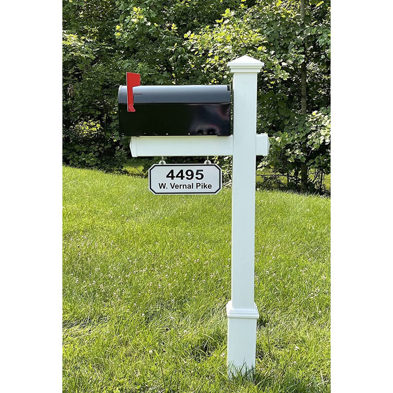Personalized Post Mounted Mailbox, Yes