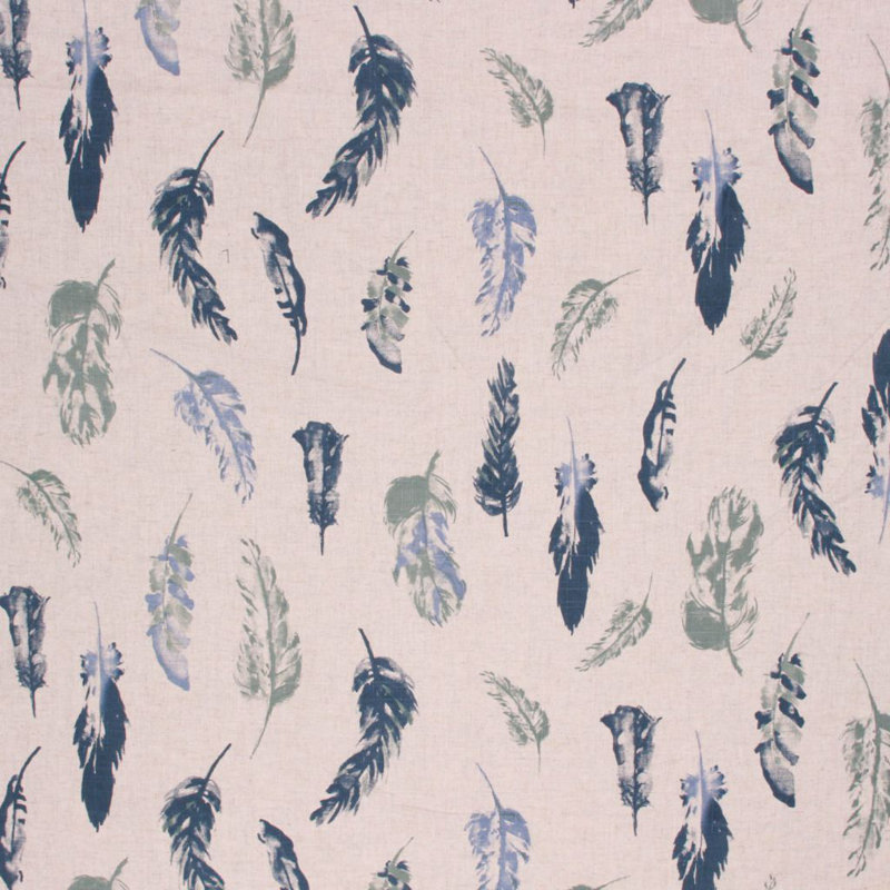 Inspired Living Fine Feathered Fabric, Harbor
