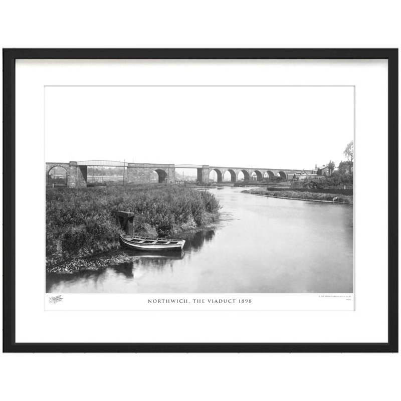 Northwich, The Viaduct 1898 - Single Picture Frame Print, 45cm H x 60cm W x 2.3cm D