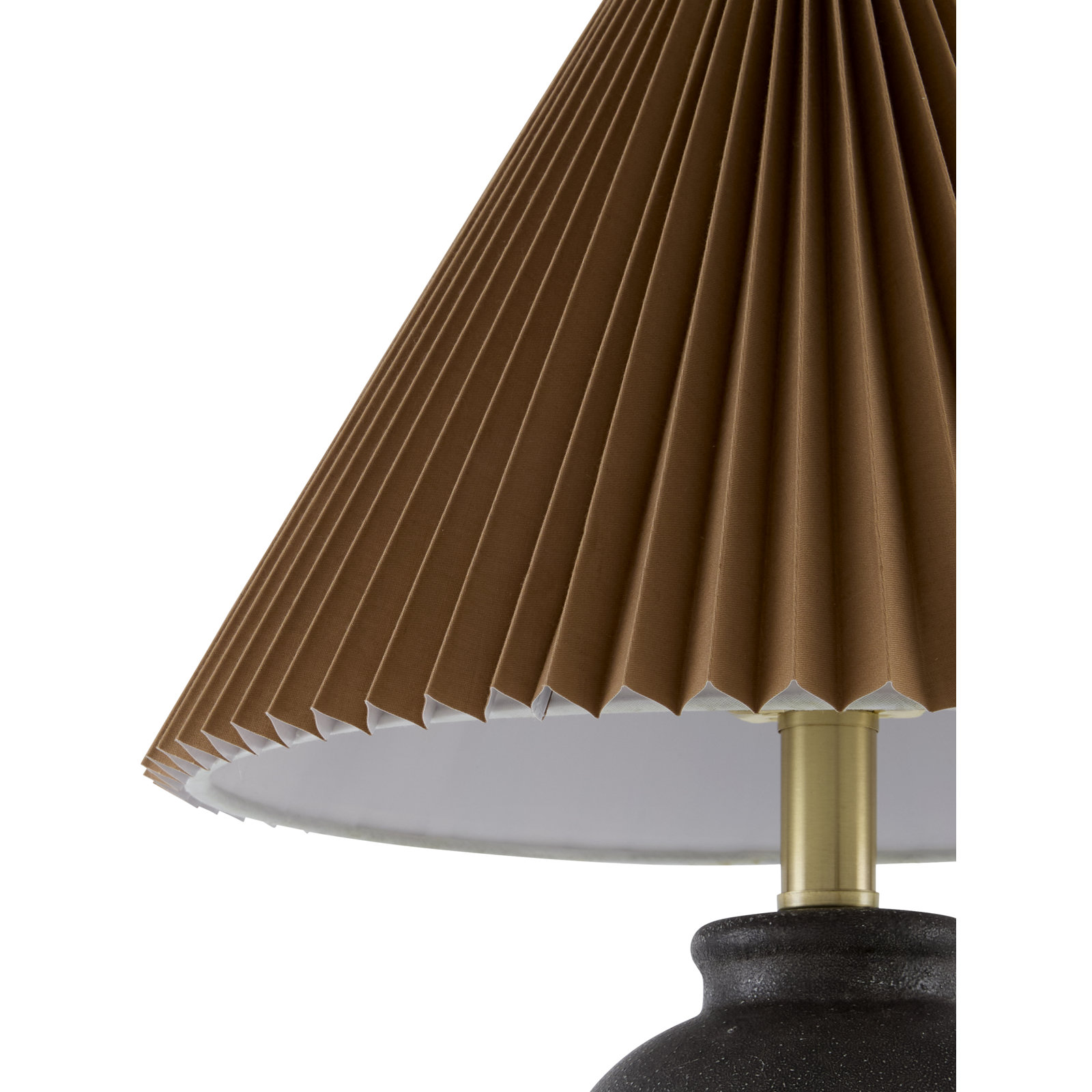  Chemise 19" Ceramic Table Lamp, Black, Parchment, Brown