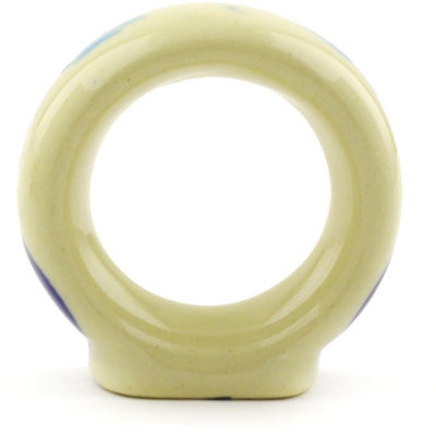 Rond de serviette sur pied peacock