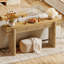 Console de 55 pouces en bois massif avec rainures