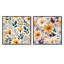 Forbach - Ensemble de 2 collages carrés botaniques abstraits-102161870-102161874