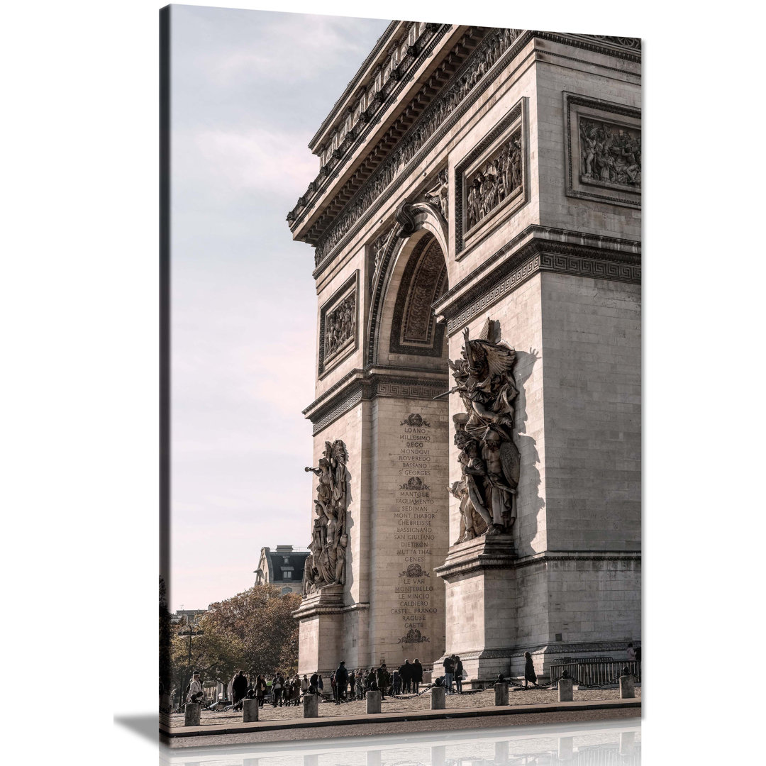 Paris Arc De Triomphe - Wrapped Canvas Print