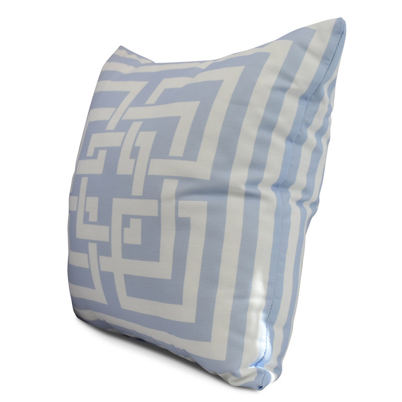 Nantucket Geometric Reversible Throw Pillow, Blue, 26" x 26"