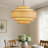 3-Light Dimmable Drum Chandelier with Adjustable Length
