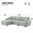 Jadier 110" Modular Boneless Sectional Sofa-728586901