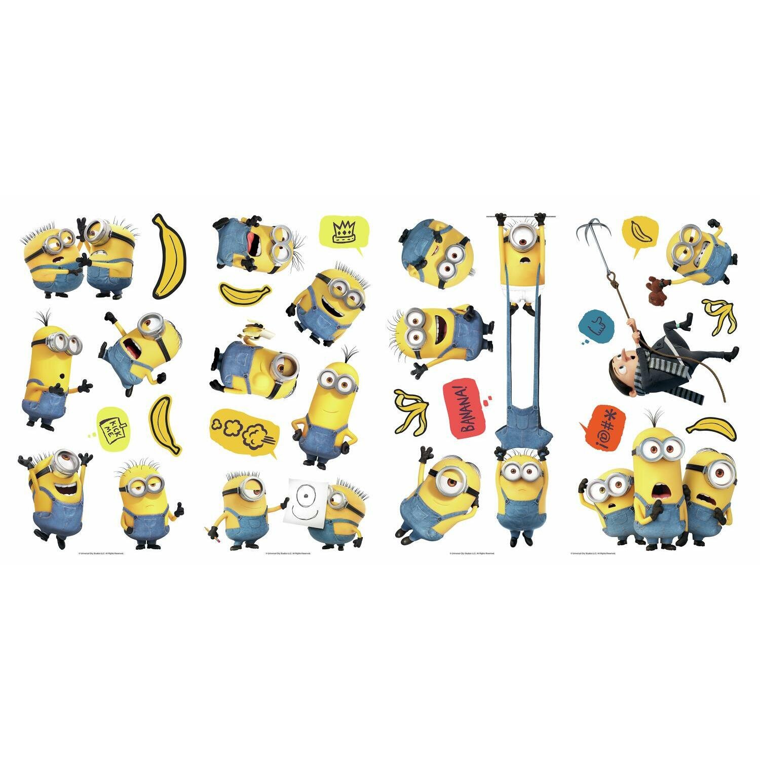 Despicable Me High Five Minion Sticker