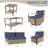 Patio Wicker Metal Conversation Set-1361591944