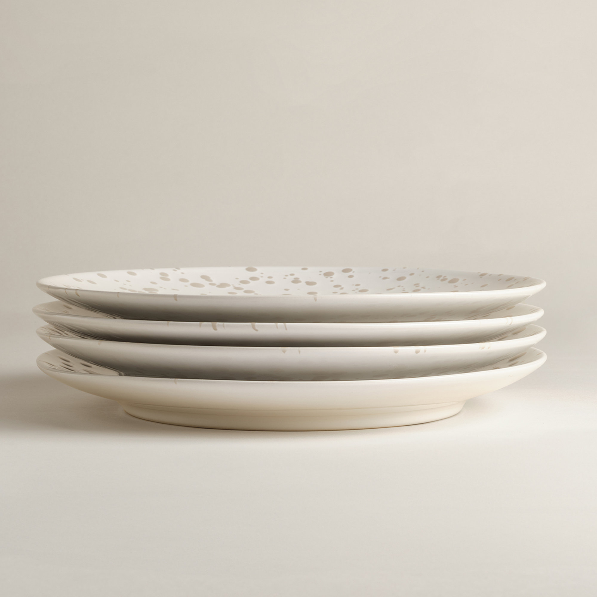Year & Day Splatter Big Plates, Beige