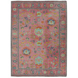 Laurel Aydin Machine Woven Polyester No Pattern Area Rug in Pink