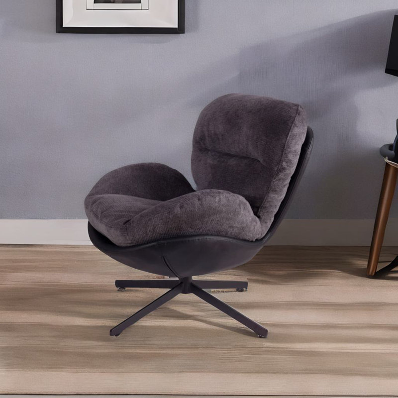 Chaise de bureau pivotante à 360 °, Gris