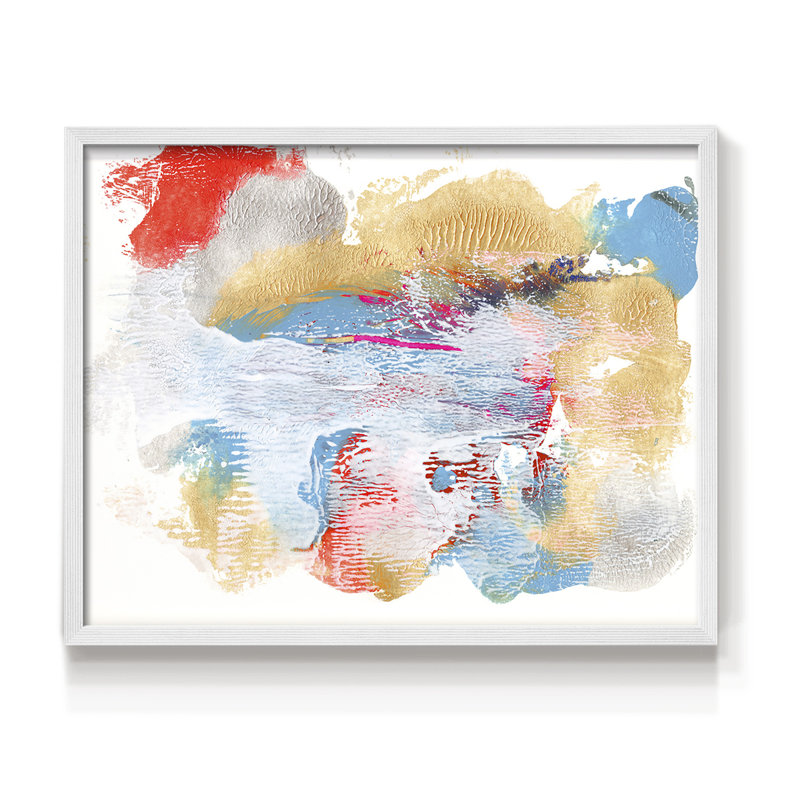 «Whitewash Sunset I», impression encadrée, H 22 po x l 28 po, Blanc