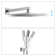 Complete 12" High Pressure Shower System with Rough in-Valve