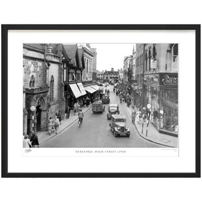 Hereford, High Street C1950 by Francis Frith - Single Picture Frame Print