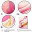 «Dewanda Bold Pink and Gold Flow Art II», reproduction de cadre flottant sur toile 3 pièces-87913881-87913882