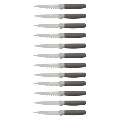 BergHOFF Leo 12Pc Stainless Steel Steak Knife Set, 4.5"