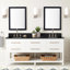 72" Robertson Double Bathroom Vanity Set with Rectangular Undermount Sinks-75247734-75247730-75247727