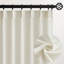 Rideaux en lin plissés 108 pouces à 2 panneaux, rideaux semi-transparents naturels avec crochets plissés pour système de rail, rideau extra long de 9 pieds pour la chambre à coucher de salon, 40 x 108, naturel