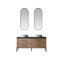 Ensemble de meuble-lavabo double 60 po avec miroir Mundy