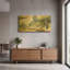 «A Stroll long the Riverbank» par River Han, art mural en métal doré, 48 po x 24 po-1275244605