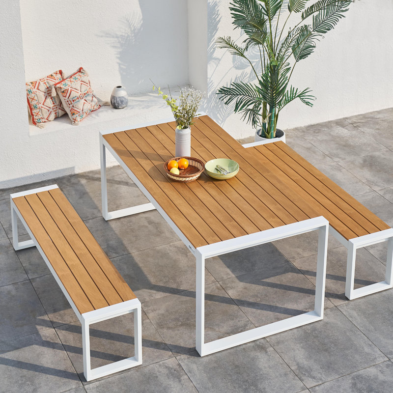 Monahon Patio Dining Set with Rectangular Table
