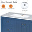 Meuble-lavabo 36 po avec lavabo en céramique