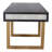 Desk, Shagreen Patterned Polyurethane with Solid Frame