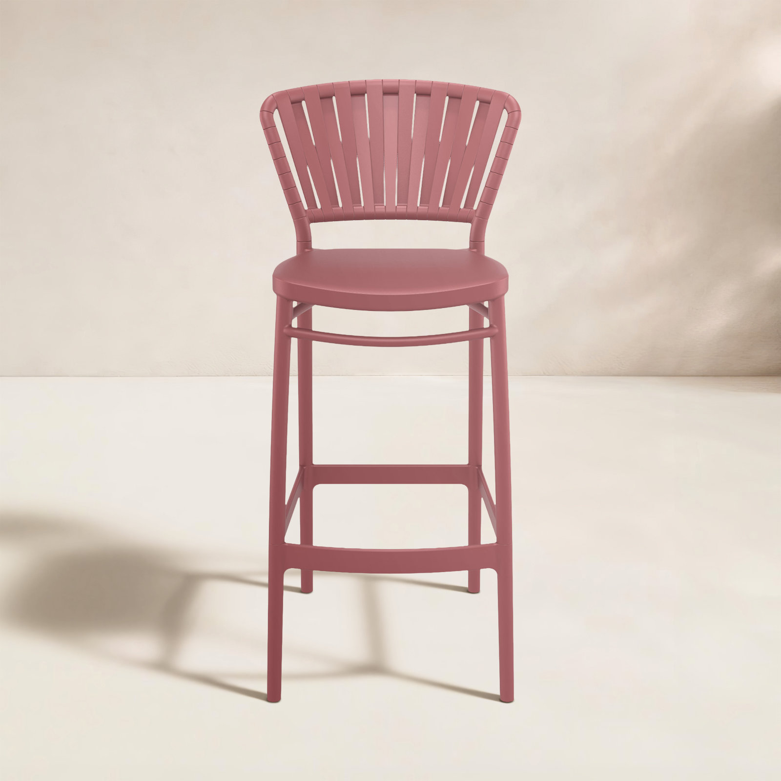 Newport Patio Bar Stool, Marsala, 29.5"