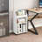 3-Tier Mobile Bookshelf, White Bookcase With Wheels, Rolling Fil...
